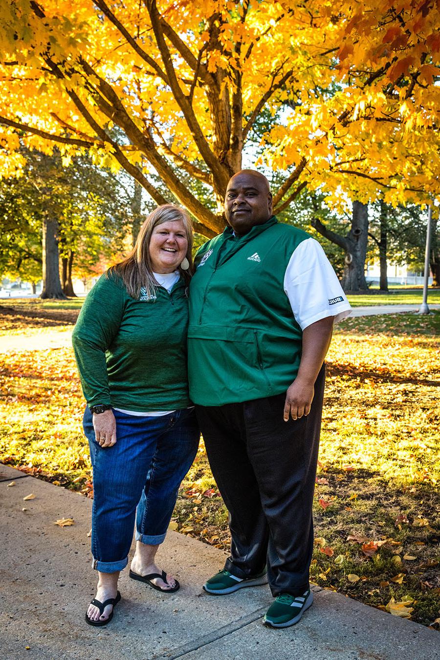 Dr. Clarence and Chelli Green (Photo by Lauren Adams/Northwest Missouri State University)